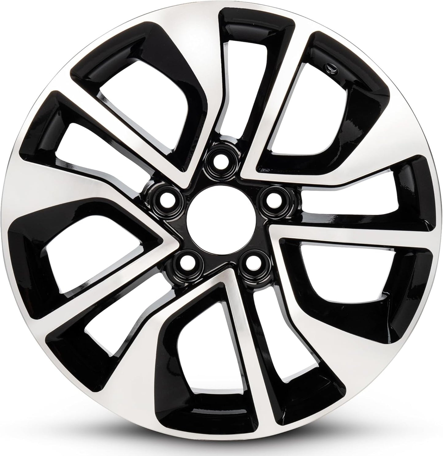 for 2013-2015 Honda Civic 16 Inch Black Machine Face (Diamond Cut) Black Rim - OE Direct Replacement - Road Ready Car Wheel