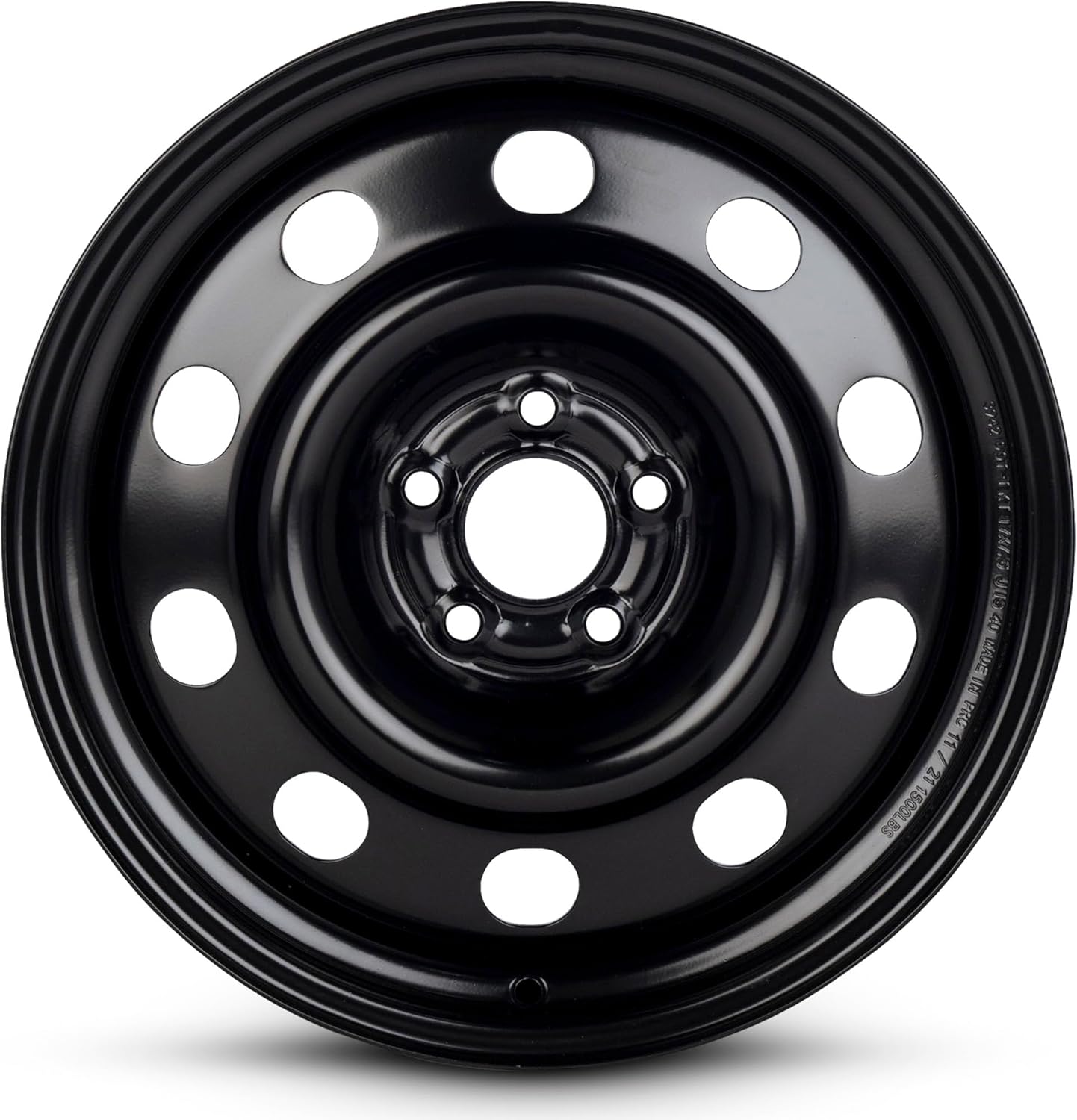 For 2013-2019 Ford Focus 17 Inch Painted Black Steel Rim - OEM Direct Replacement - Road Ready SUV Wheel
