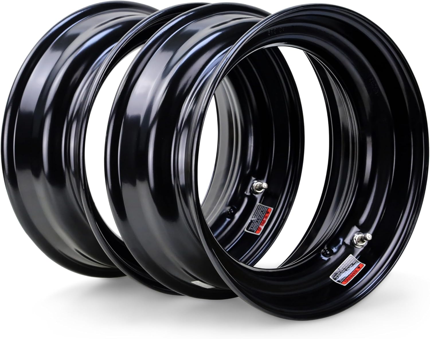 LIBRA 14.5x6 Open Center Mobile Home Trailer Rim Wheel w/Metal Valve Stem, Set 2