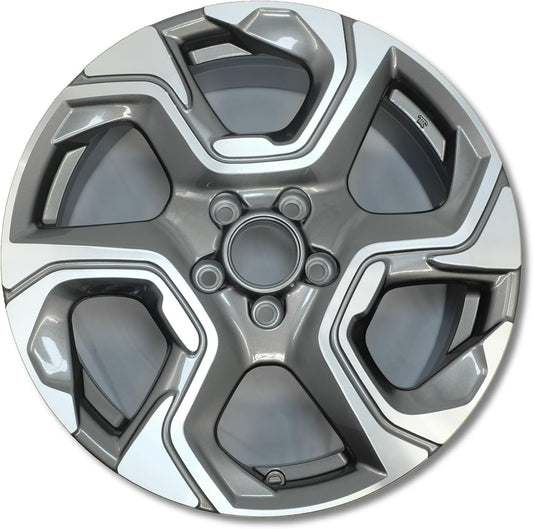 New Single 18" 18x7.5 Alloy Wheel for 2017–2019 Honda CR-V | OEM Design Replacement Rim | Machined Grey | 42700-TLA-A88 42700-TLA-AA1 | Direct Fit - OE Stock Specs | 64111