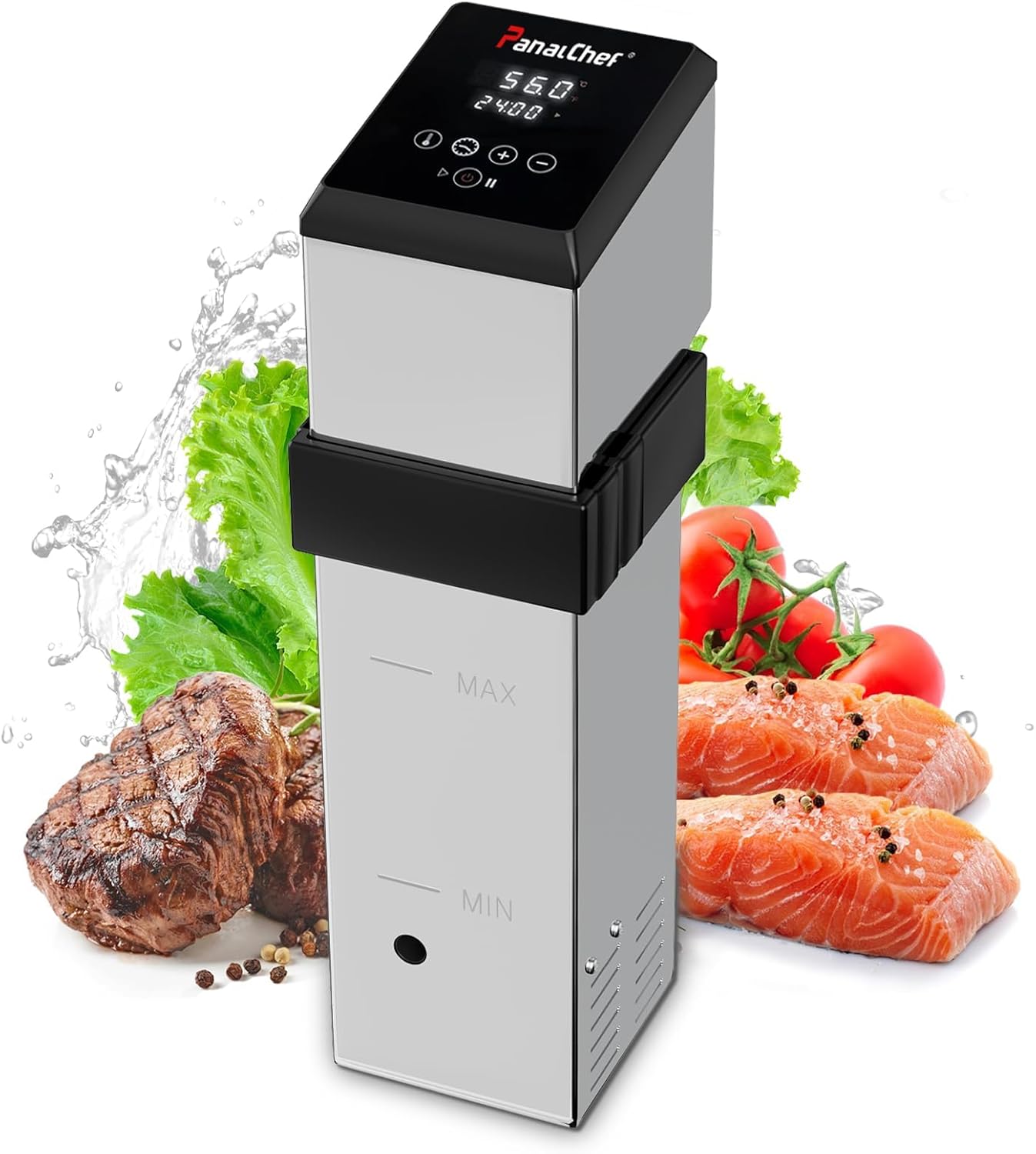 Commercial Sous Vide Machine for Restaurant, 1500W Sous Vide Cooker, 360° Immersion Circulator, 15dB Ultra-Quiet, IPX7 Waterproof, Powerful Pump Design, Accurate Temperature Control