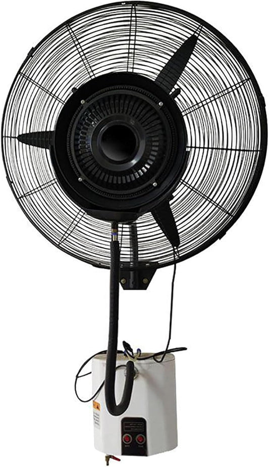 YCBXYRF Wall-Mounted Oscillating Misting Fan, Industrial Misting Fan, 4 Gal Water Tank, Automatic Water Filling, 3 Cooling Speeds for Patios Workshop Warehouse Industrial(75cm\/30in)