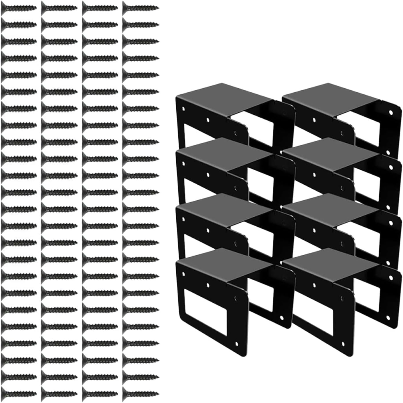 FLCPJGV Firewood Log Storage Kit Firewood Storage Racks for Outdoor Indoor, 8 Pieces