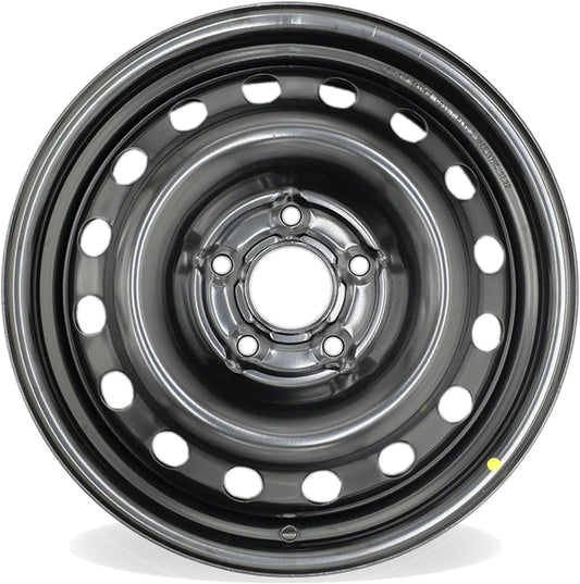 New Single 16" 16x6.5 Inch Steel Wheel for 2013–2019 Nissan Sentra | OEM Design Replacement Rim | BLACK Finish | Direct Fit - OE Stock Specs | 62599