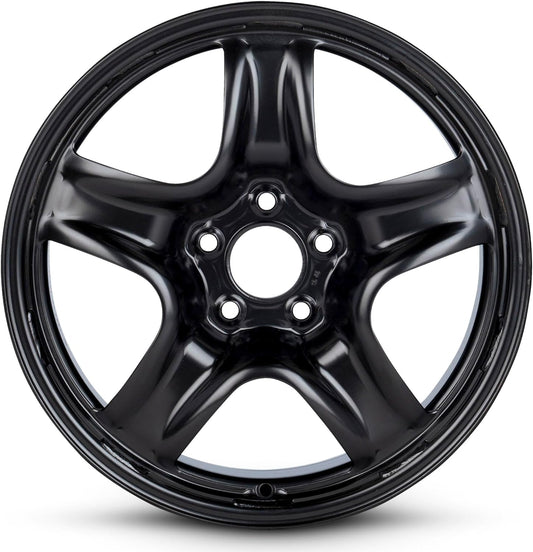 For 2005-2012 Chevrolet Malibu 17 Inch Black Painted Steel Rim - OE Direct Replacement - Road Ready Car Wheel