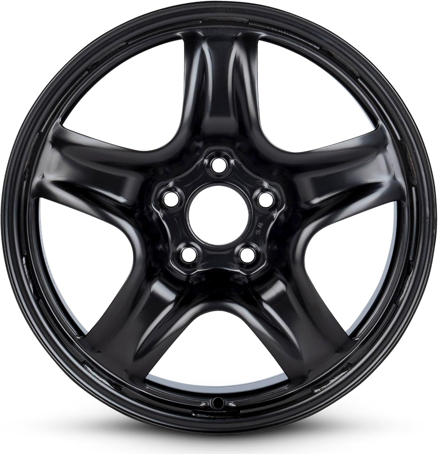 For 2007-2010 Saturn Aura 17 Inch Painted Black Rim - OE Direct Replacement - Road Ready Car Wheel