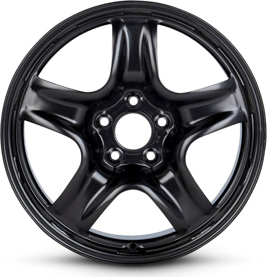 For 2012-2016 Dodge Dart 17 Inch Black Painted Steel Rim - OE Direct Replacement - Road Ready Car Wheel