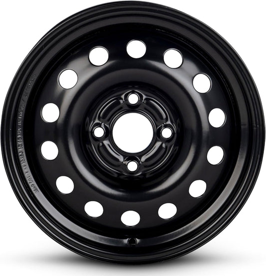 For 2011-2019 Ford Fiesta 15 Inch Painted Black Rim - OE Direct Replacement - Road Ready Car Wheel