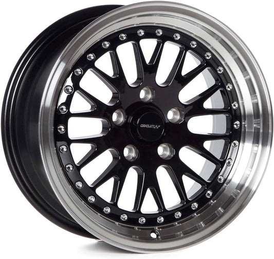 Circuit Performance CP21 16x8 Gloss Black/Machined Lip Wheel 5×114.3 [+25mm]
