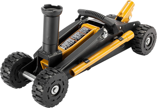 Cat Wheelie Off-Road Trolley Jack, 2 Ton, Portable, Oversized Wheels for Rugged Terrain - 980883ECE