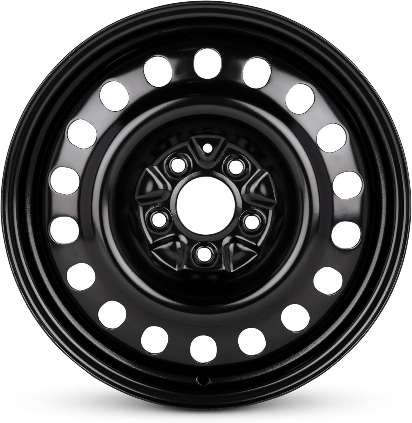 For 2008-2021 Kia Forte 17 Inch Painted Black Rim - OE Direct Replacement - Road Ready Car Wheel