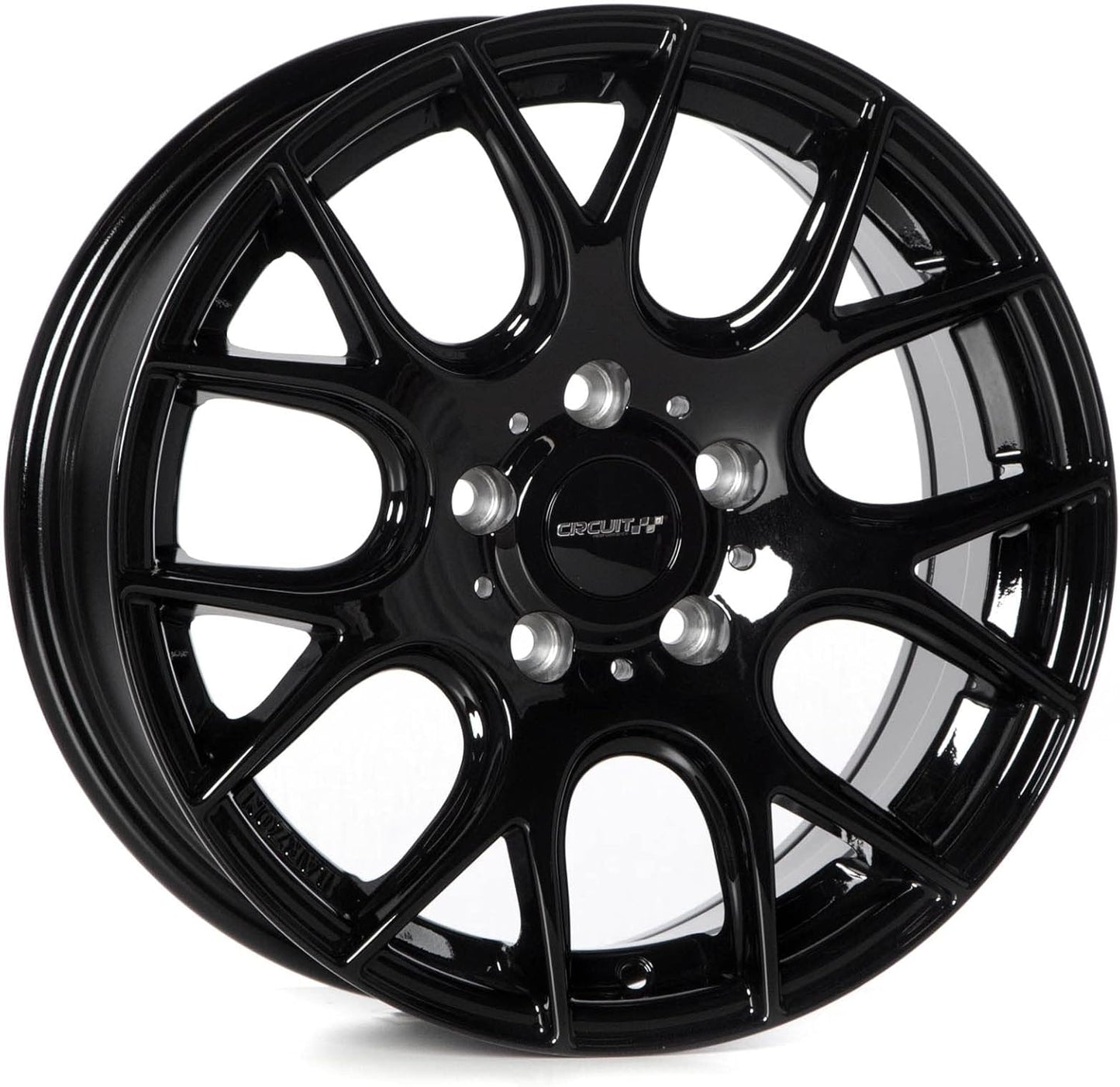 Circuit Performance CP31 16x7 Wheel Gloss Black 5x114.3 Bolt Pattern, 16 Inch, +40mm Offset, 73.1mm CB, Compatible with Honda Civic, Accord, CR-V, Toyota Camry, etc