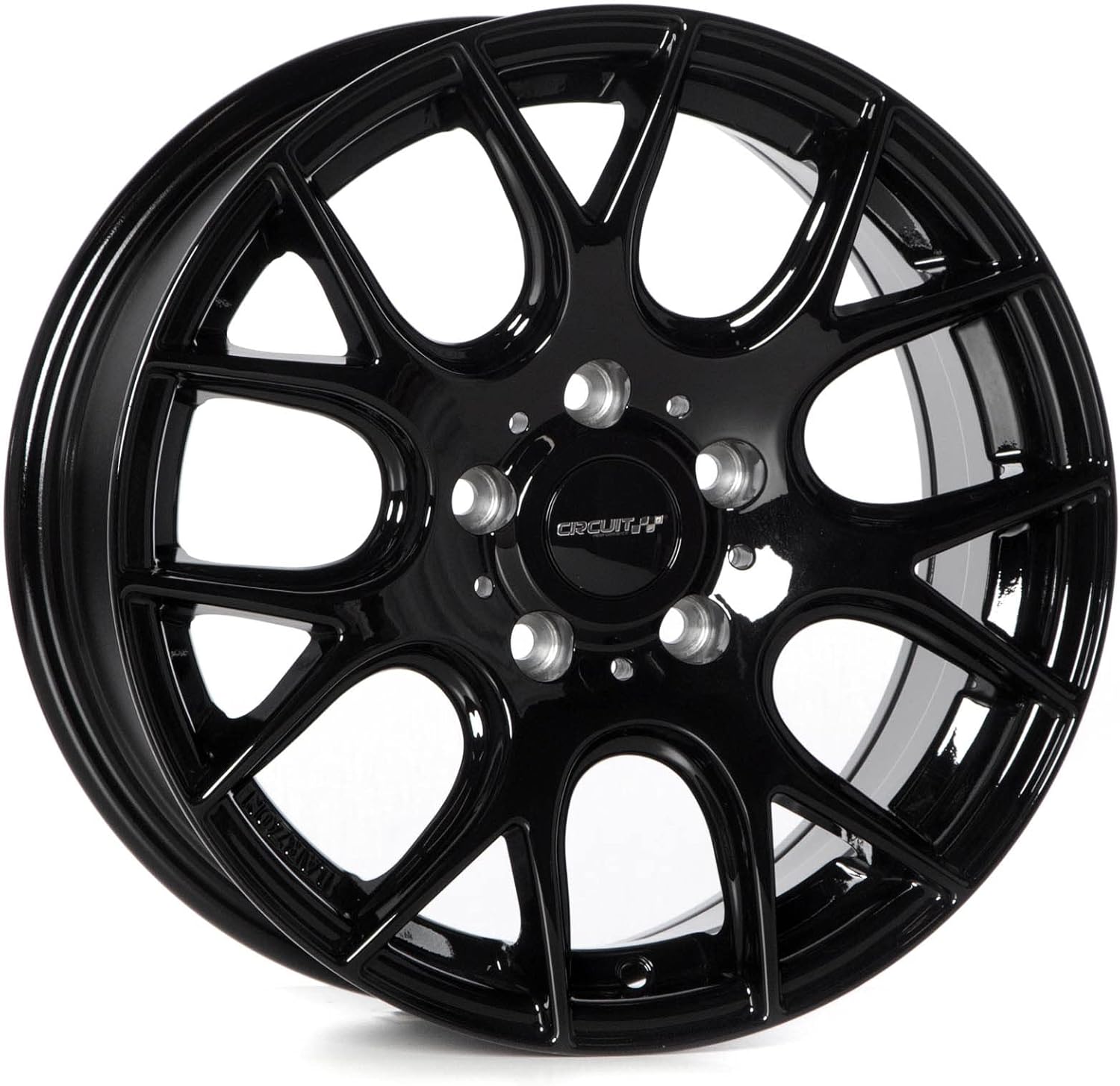 Circuit Performance CP31 16x7 Wheel Gloss Black 5x114.3 Bolt Pattern, 16 Inch, +40mm Offset, 73.1mm CB, Compatible with Honda Civic, Accord, CR-V, Toyota Camry, etc