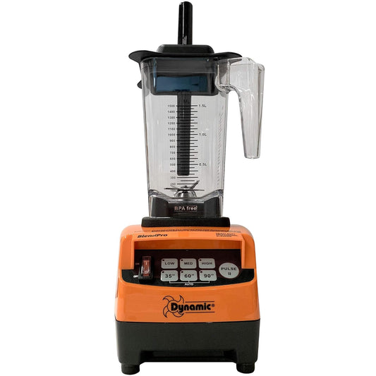BL001.1.T BlendPro 1T Commercial Performance Food Blender with Four Speed Controls, One Touch, 50 oz. Container, Black/Orange, 115V