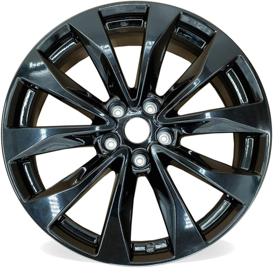 19” NEW Single 19x8.5 Gloss Black Wheel for Nissan Maxima 2016-2018 OEM Design Replacement Rim
