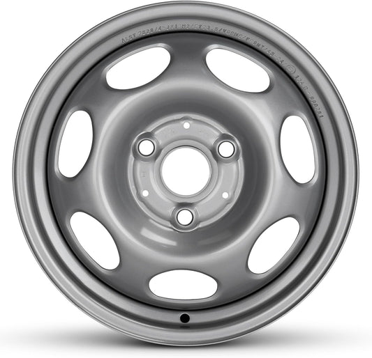 For 2008-2014 Smart Fortwo II 15 Inch Painted Silver Rim - OE Direct Replacement - Road Ready Car Wheel