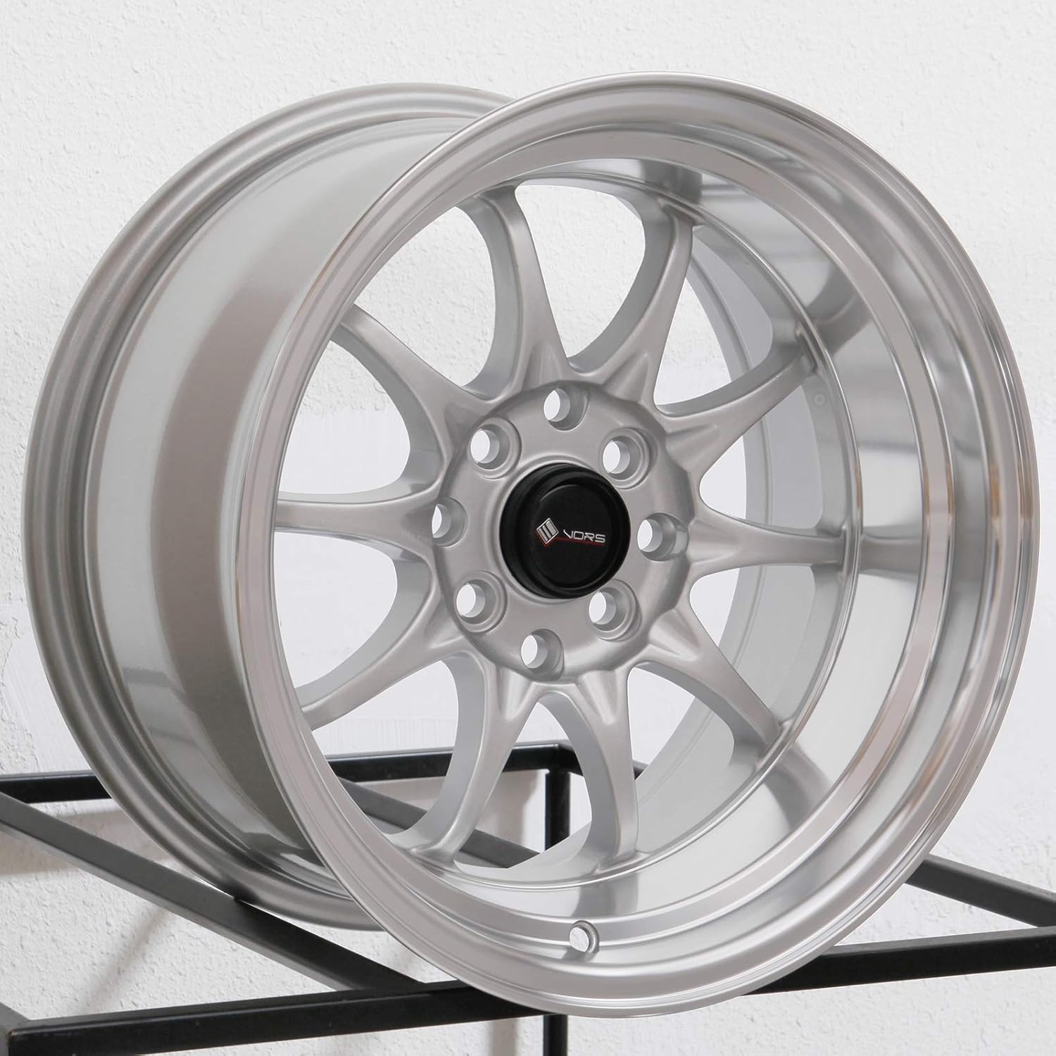 15x9 Vors TR3 4x100/4x114.3 0 Silver Wheel Rim 73.1