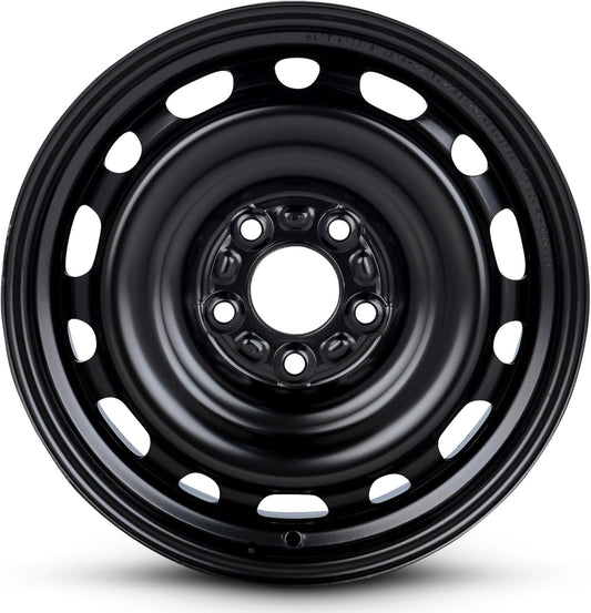 For 06-20 Kia Optima 16 Inch Painted Black Steel Rim - OE Direct Replacement - Road Ready Car Wheel