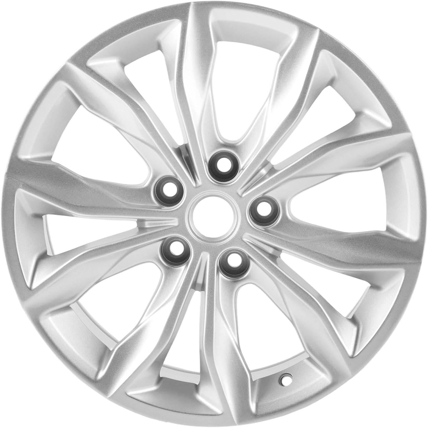 New 17 Inch 17x7.5 Inch Silver Aluminum Alloy Wheel Rims Fit for Chevrolet Malibu 2019 2020 2021 2022, ALY05894U20N, Direct Fit and OE Stock Replacement Rims