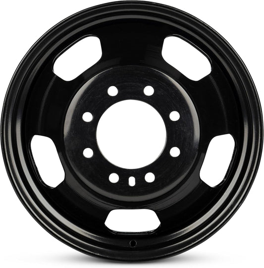 For 2003-2018 Dodge Ram 3500 17 Inch Painted Black Rim - OE Direct Replacement - Road Ready Car Wheel