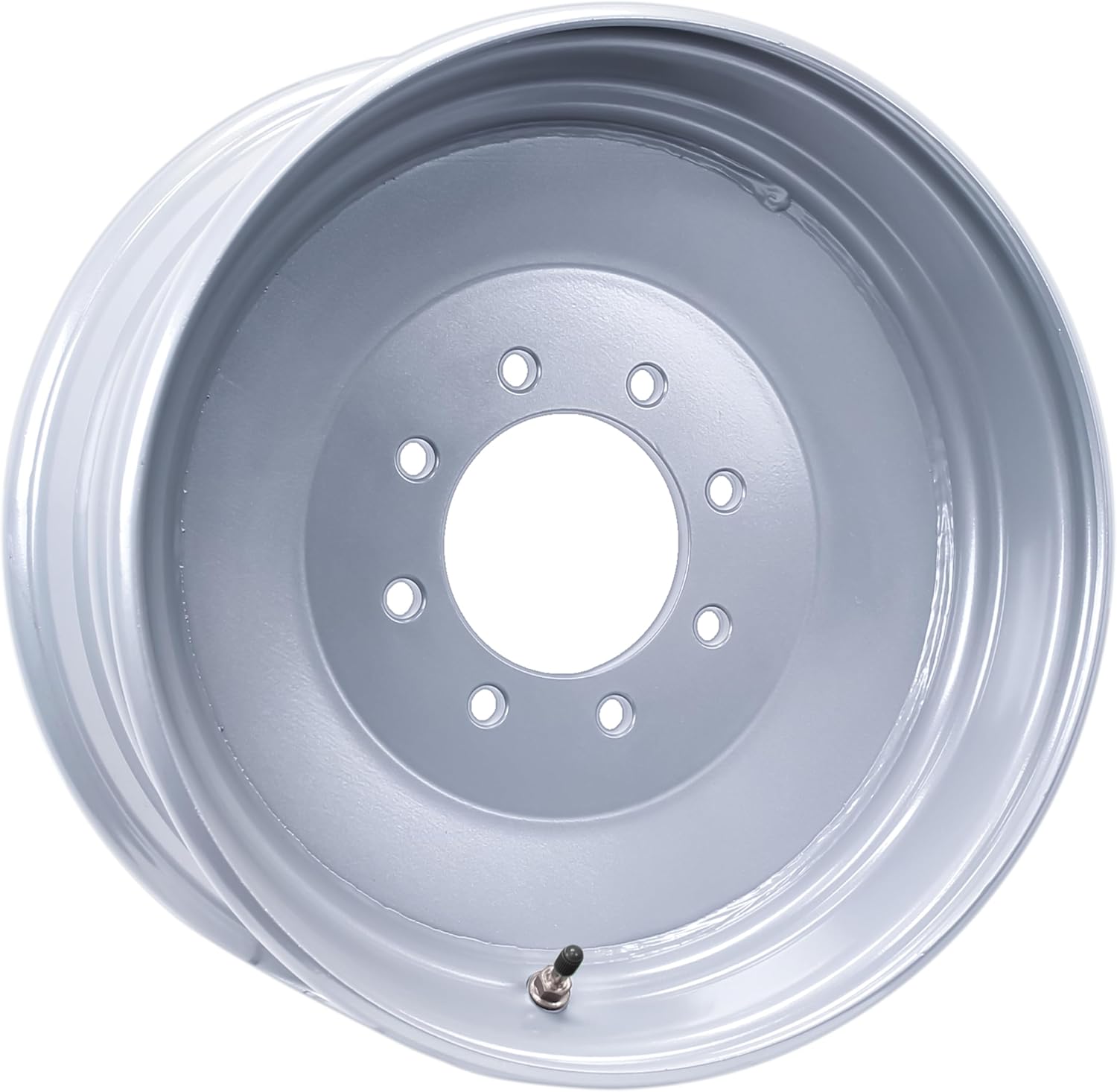 eCustomrim Trailer Wheel 17.5" 17.5X6.75 Hub Centric 8 Lug On 6.5 Center Silver Conventional Rim