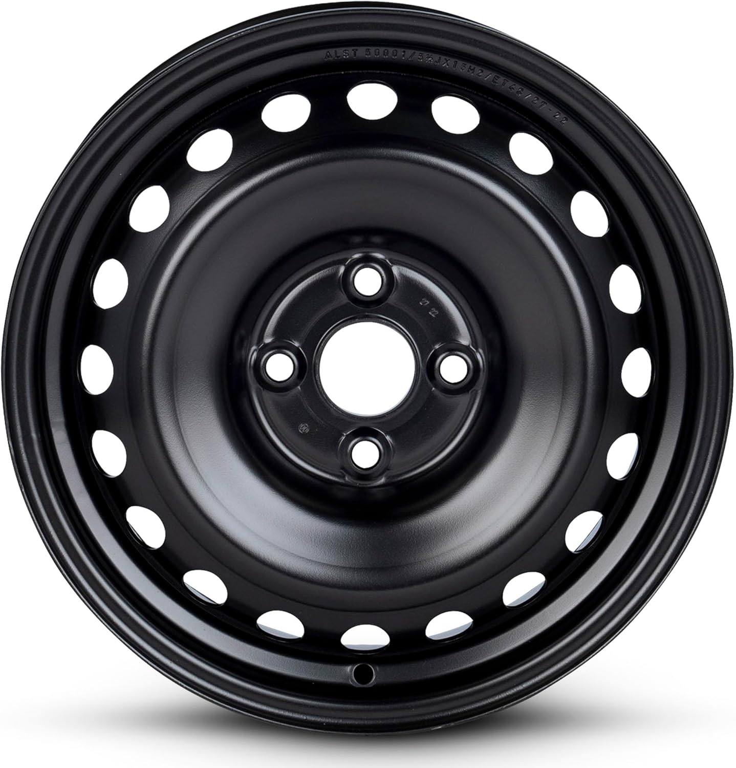 For 2018-2024 Hyundai Accent 15 Inch Painted Black Rim - OE Direct Replacement - Road Ready Car Wheel