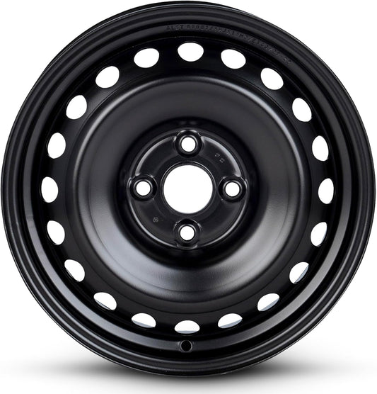 For 2018-2024 Kia Rio 15 Inch Painted Black Rim - OE Direct Replacement - Road Ready Car Wheel