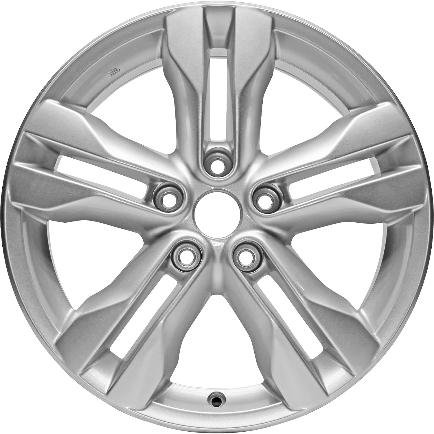 Factory Wheel Replacement New 17x7 inches 17 Inch Premium Aluminum Alloy Wheel Rim for Nissan Rogue 2011 2012 2013 2014 2015 | ALY62574U20N | Direct Fit - OE Stock Specs, Silver