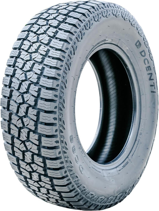 Dcenti DC88 AT A/T Truck/SUV All-Terrain Off-Road Radial Tire-255/65R17 255/65/17 255/65-17 110T Load Range SL 4-Ply BSW Black Side Wall UTQG 500AA