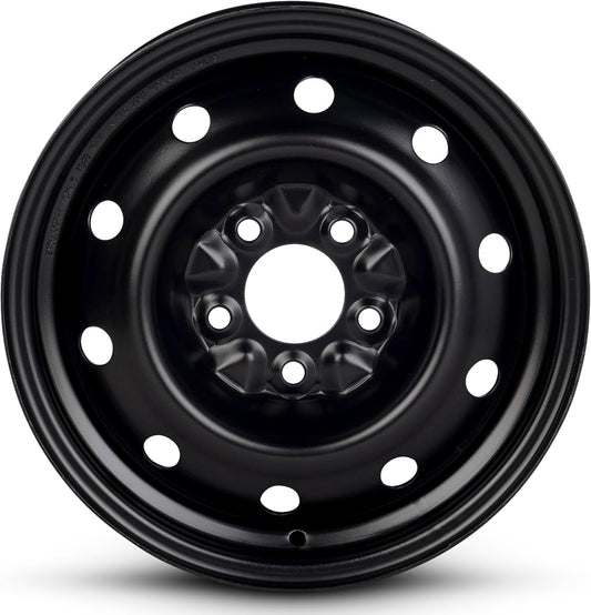 For 01-07 Dodge Caravan 15 Inch Black Steel Rim - OE Direct Replacement - Road Ready Van Wheel