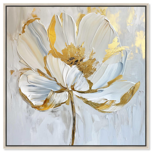 Art Remedy Magnolia II Farmhouse/Rustic Print by  Silver Frame 40 x 40