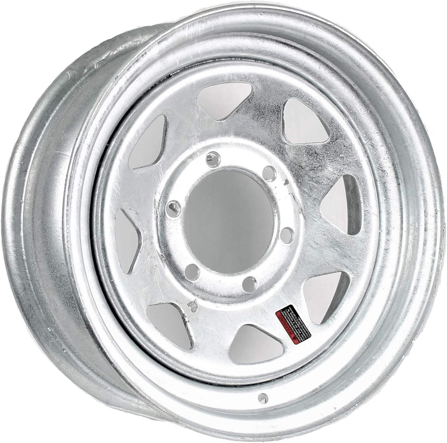 eCustomrim Trailer Rim Wheel 15" 15x6 6 Lug Wheel Galvanized Spoke