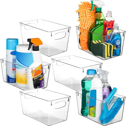 ClearSpace Clear Plastic Storage Bins \u2013 Perfect Kitchen Organization and Storage or Pantry Storage \u2013 Fridge Organizer, Pantry Organization and Clear Storage Bins, Cabinet Organizers