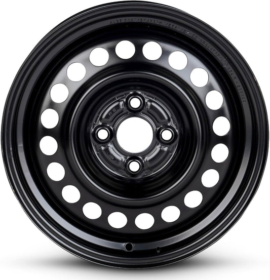 For 2009 Honda Fit 15 Inch Painted Black Rim - OE Direct Replacement - Road Ready Car Wheel
