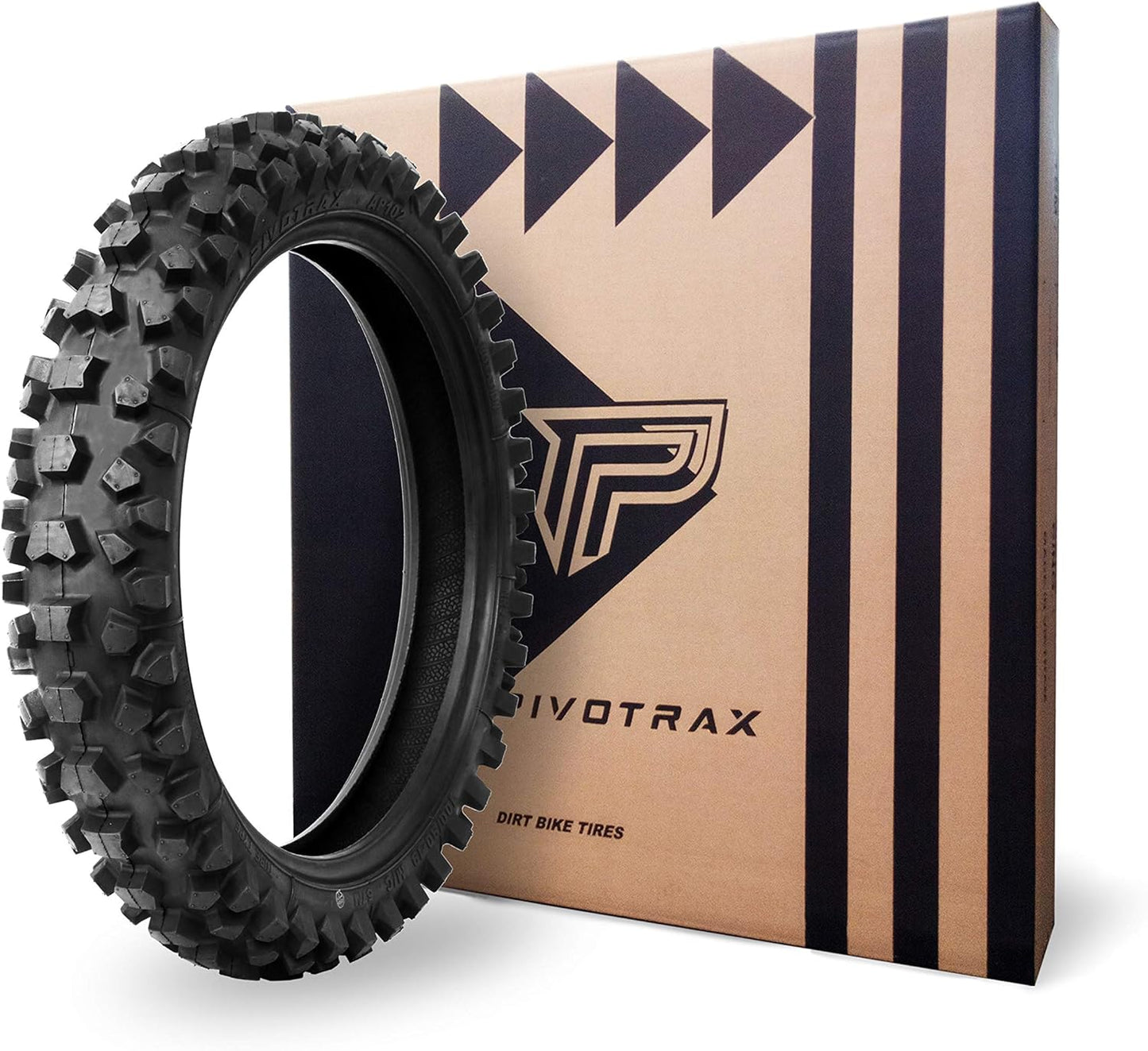 PIVOTRAX AP102 Motocross Rear Tire - Size: 100\/90-19 (4.10x19), Type: Offroad, Application: Intermediate, Load Rating: 57, Speed Rating: M, Rim Size: 19 Fit Surron Ultrabee