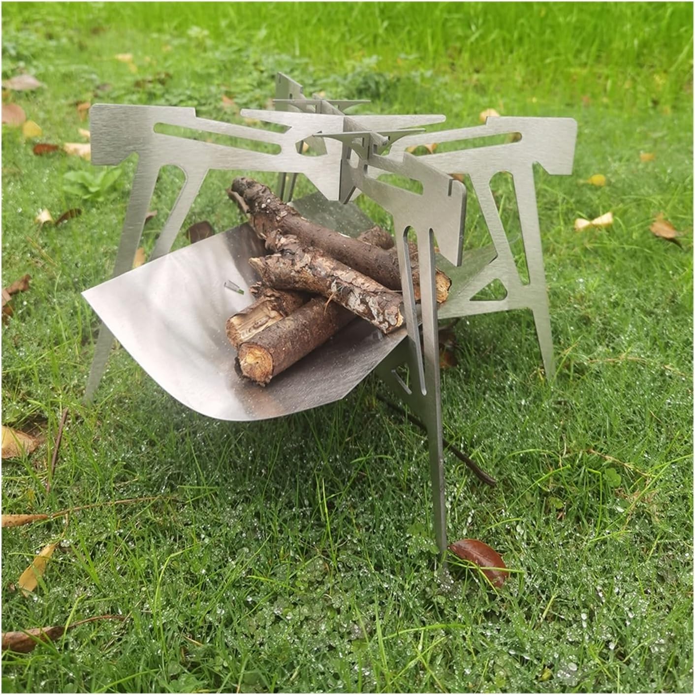 Outdoor Fireplaces Stainless Steel Outdoor Firewood Stove, Incinerator, Camping, Picnic Supplies, Splicing Barbecue Rack, Heating Fire Pits