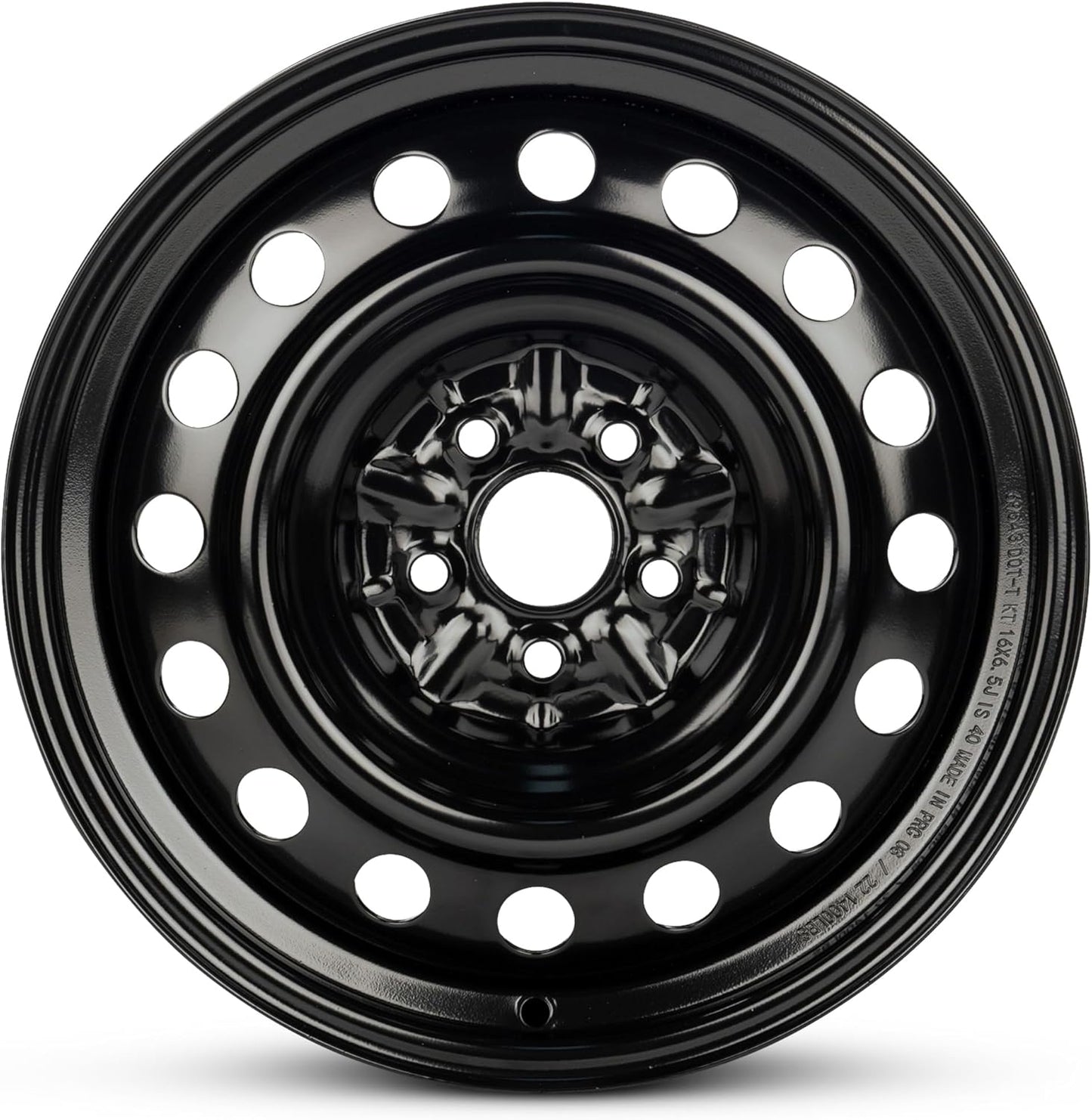 For 2003-2008 Toyota Matrix 16 Inch Painted Black Rim - OE Direct Replacement - Road Ready Car Wheel