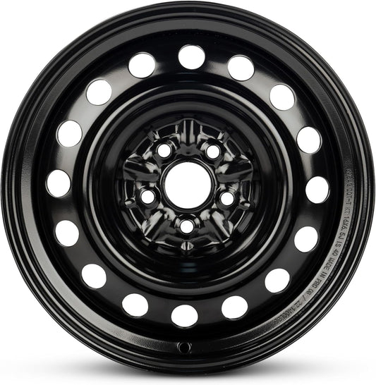 For 2003-2008 Toyota Matrix 16 Inch Painted Black Rim - OE Direct Replacement - Road Ready Car Wheel