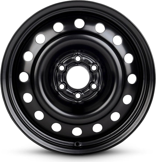For 04-09 Cadillac SRX 17 Inch Black Steel Rim - OE Direct Replacement - Road Ready Car Wheel