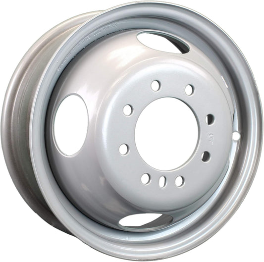 eCustomrim Dually Dual Silver Grey Trailer Wheel Rim 16" 16X6 8 Lug On 6.5" Center