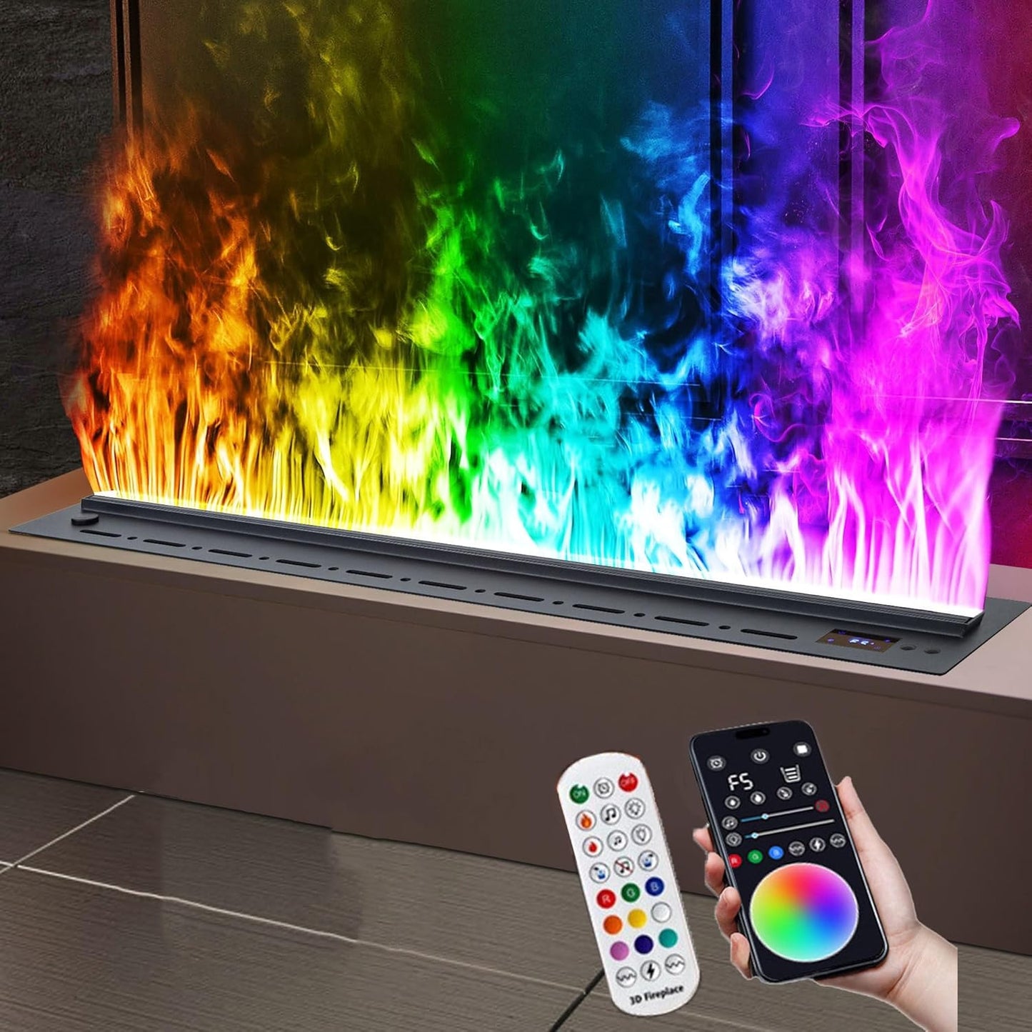 TBLOTYD Water Vapor Fireplace,80cm\/31.5inch