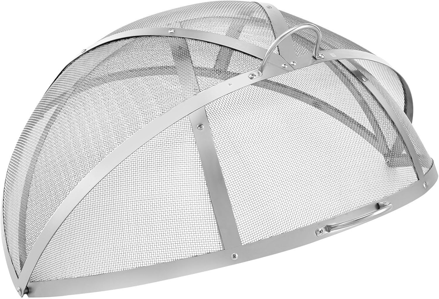 Firepit Spark Screen Lid,40" Diameter, Outdoor Firepit Ring Cover Round Accessories, Fire Pit Metal Cover,Easy-Opening Stainless Steel Fire Ring Covers compatible with Outdoor Patio Fire Pits Backyard