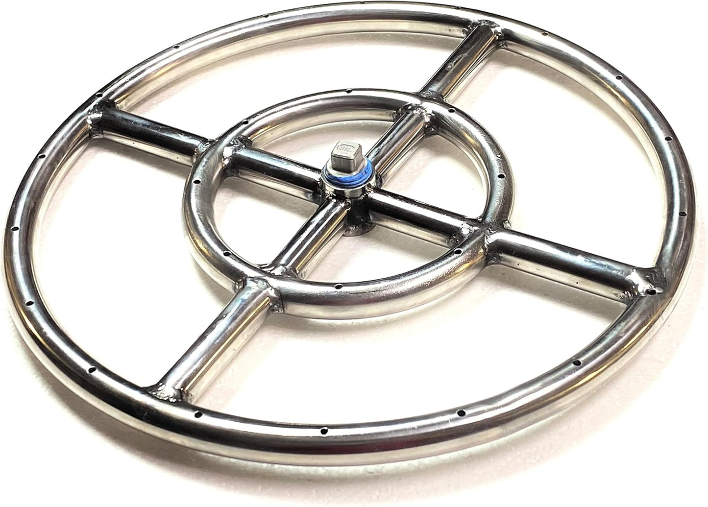 EasyFirePits 36 Inch Stainless Steel Lifetime Warranted Gas Fireplace Replacement Burner Straight END-FED Gas Log Lighter