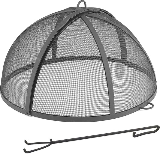 Good Directions 774 Heavy Duty Pit Spark Fire Screen Hinged for Easy Access, 24 Inch