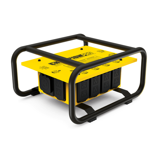 Champion Power Equipment Yellow 19.10" x 15.90" x 10.00", Steel Portable Electrical Distribution Box