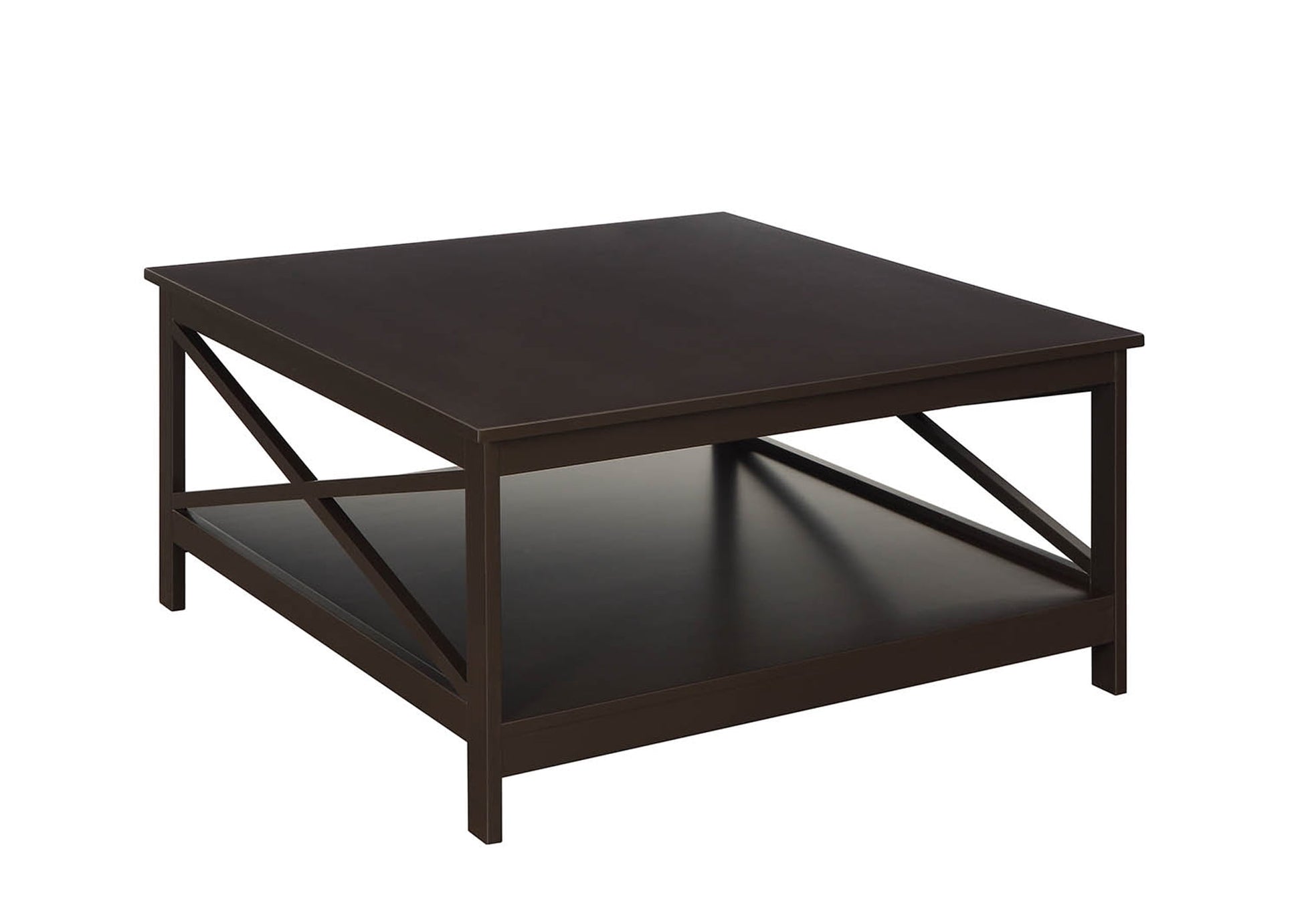 Convenience Concepts Oxford 36" Square Coffee Table, Espresso