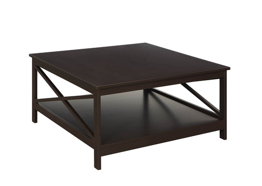 Convenience Concepts Oxford 36" Square Coffee Table, Espresso