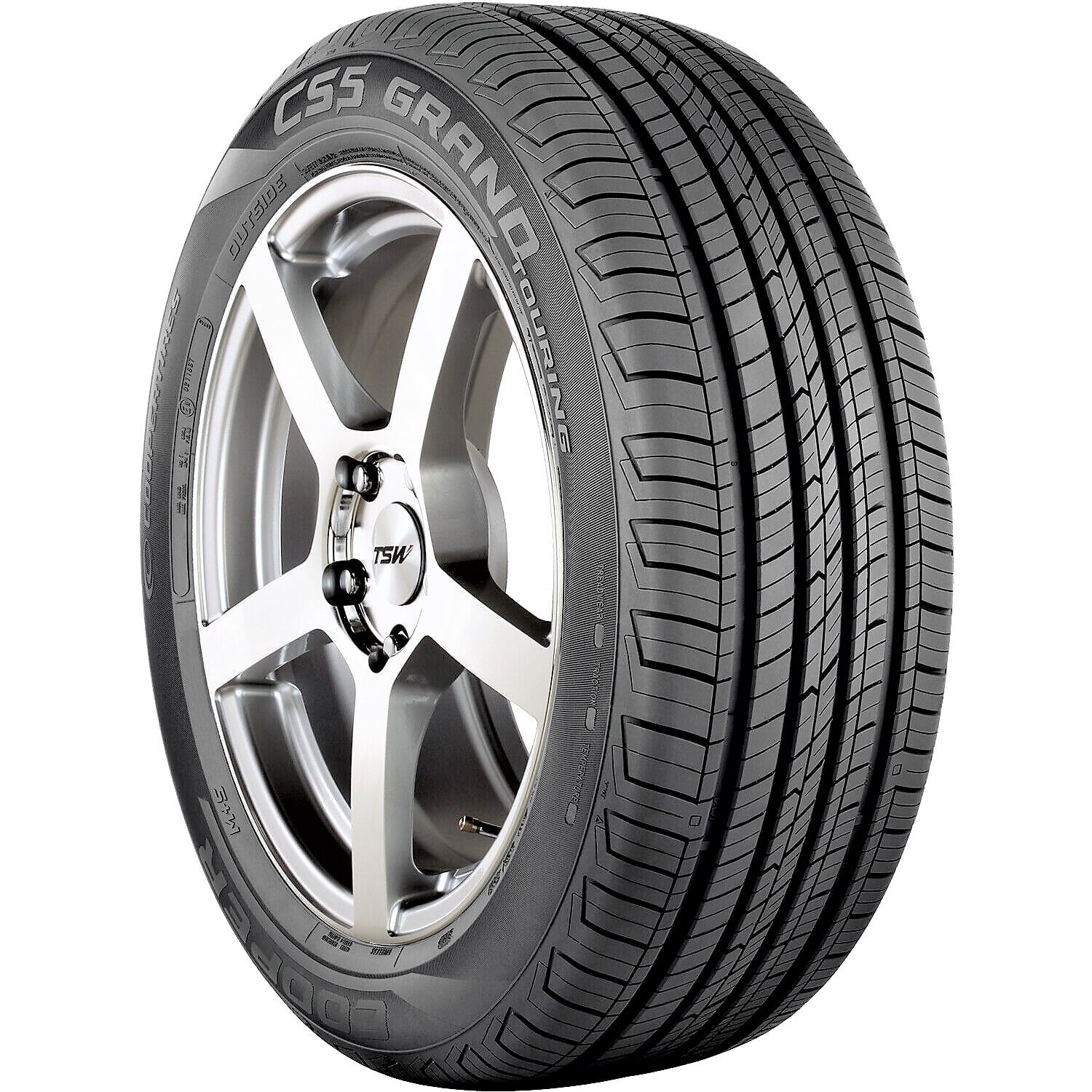 Cooper CS5 Grand Touring All-Season 235/65R16 103T Tire Fits: 2005-09 Honda Odyssey EX-L, 2010 Honda Odyssey NHL SE