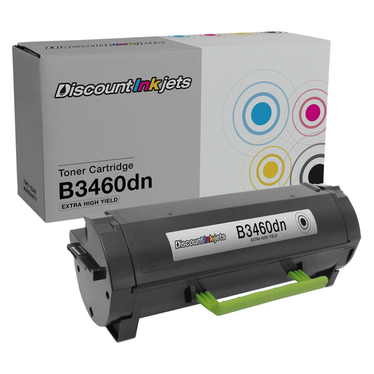 DI Compatible Toner Cartridge for Dell B3460 331-9807 Extra HY (Black) Compatible with Dell Laser B3460dn