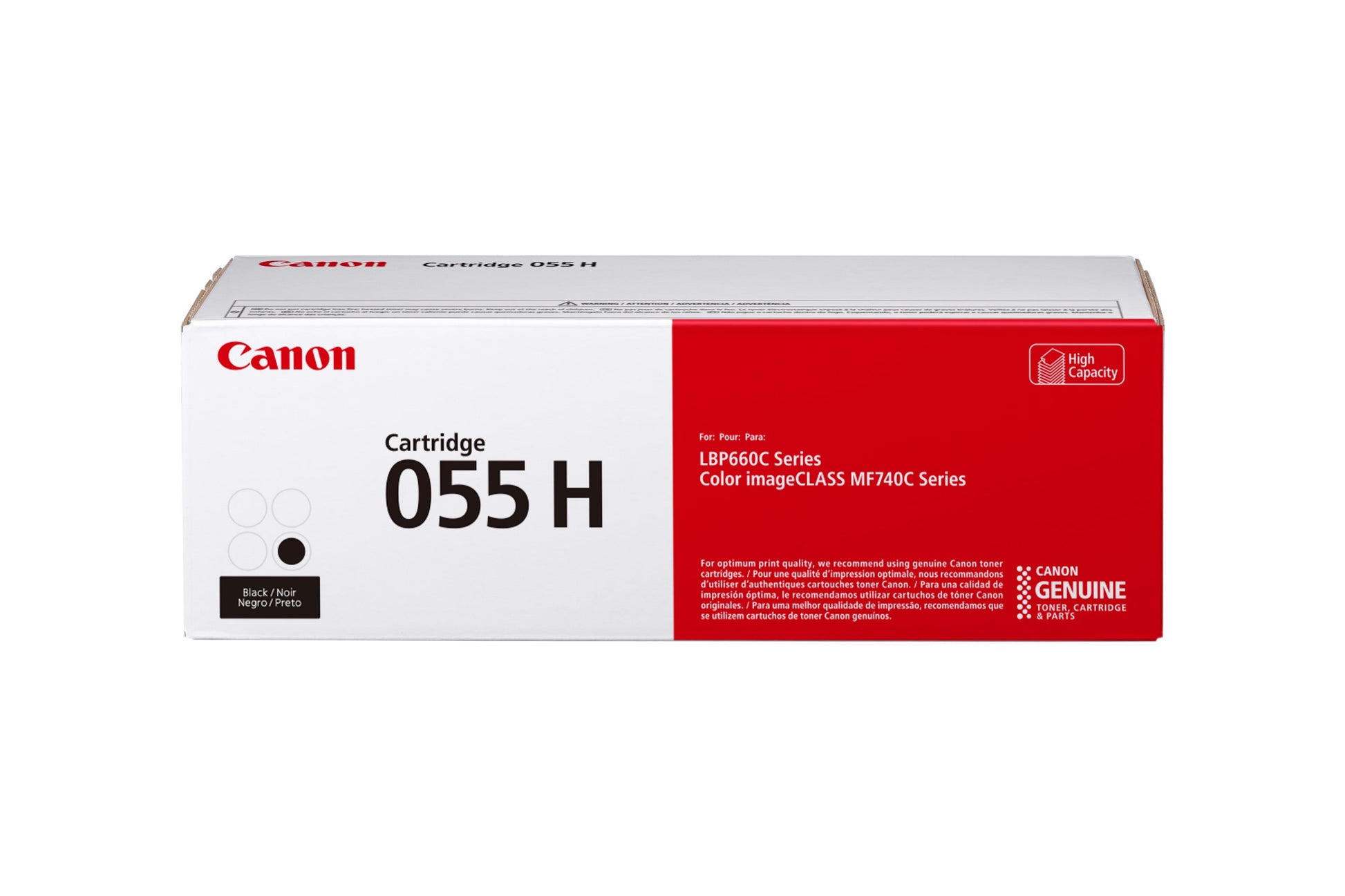 Genuine Canon Toner 055 Black, High Capacity - Yields Up To 7,600 Pages